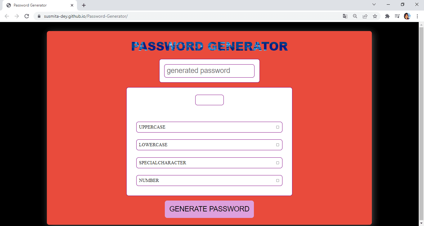 Password Generator